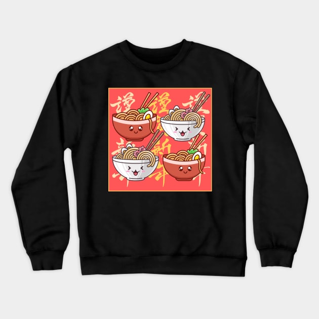 Think Noodles,ramen Crewneck Sweatshirt by Jackystore